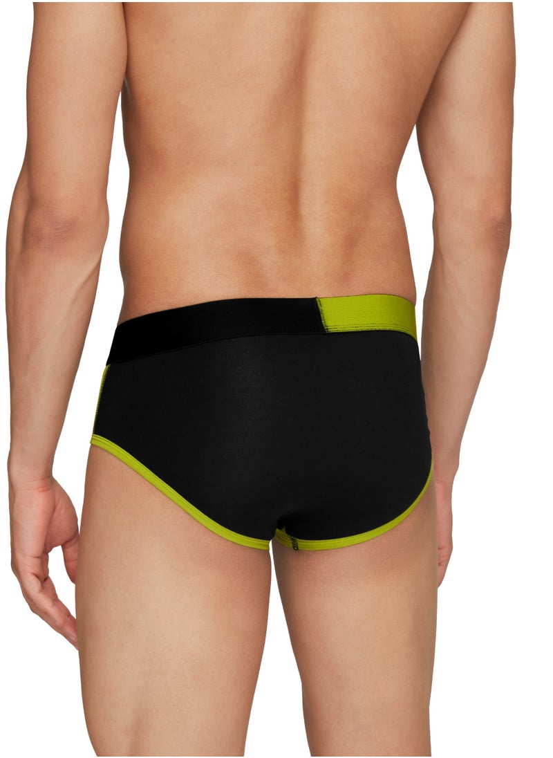 Pack of 3 Dualist Intellisoft Micro Modal Color Blocked Colorblock Men Brief