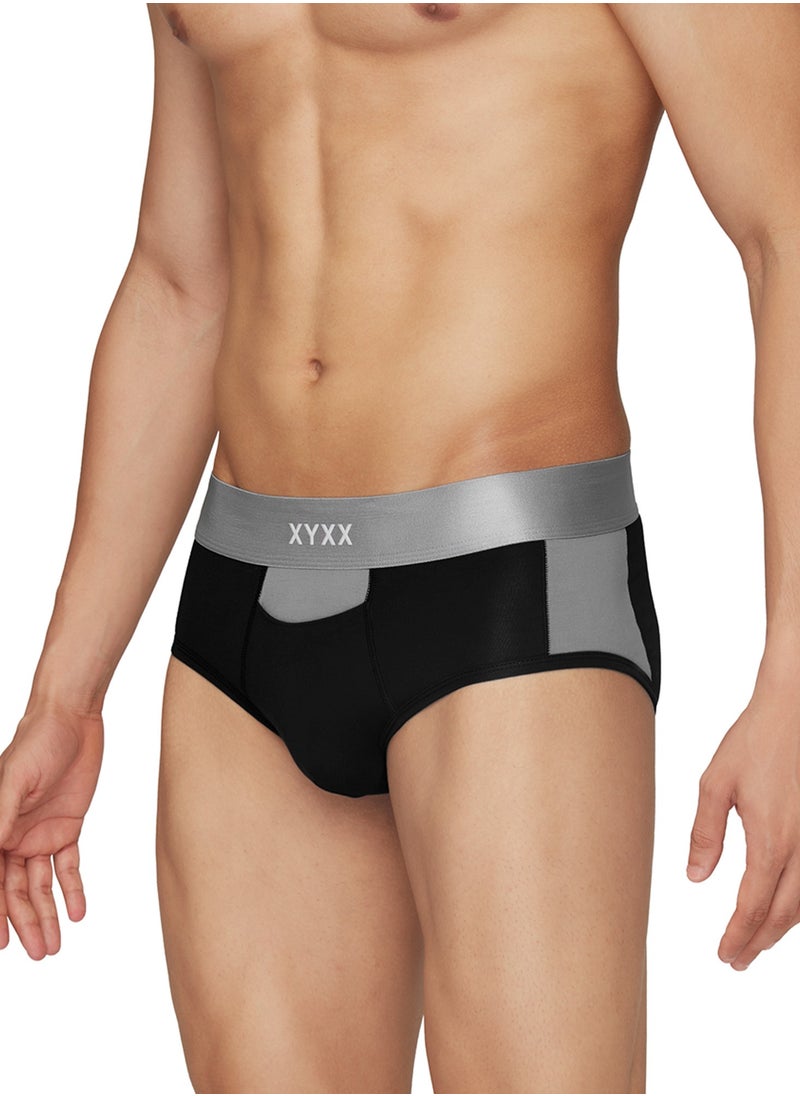 Pack of 3 Illuminati Intellisoft Micro Modal Color Blocked Solid Men Brief