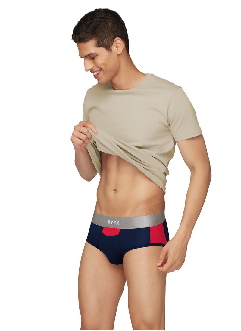 Pack of 3 Illuminati Intellisoft Micro Modal Color Blocked Solid Men Brief