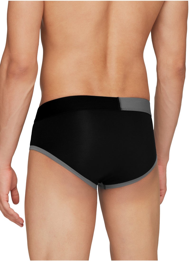 Pack of 3 Dualist Intellisoft Micro Modal Color Blocked Colorblock Men Brief