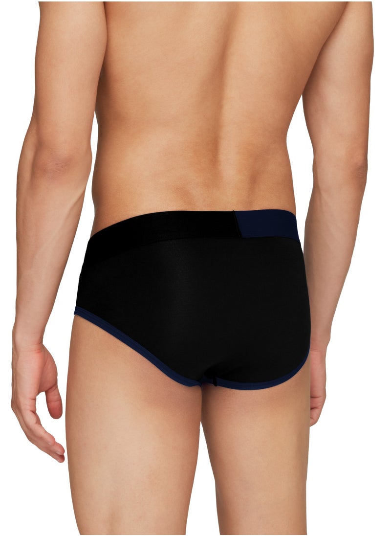 Pack of 3 Dualist Intellisoft Micro Modal Color Blocked Colorblock Men Brief