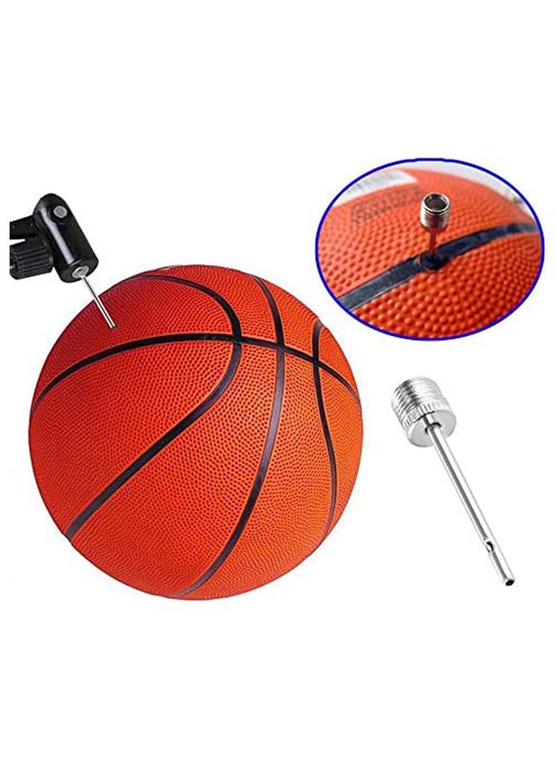 Air Pump Needle, Dual-Port Inflation Needles, Pump Needle Adaptor for Football Basketball Soccer Ball Volleyball Rugby Balls-PACK 15 -with Metal Box Premium Air Pump Needle for Balls