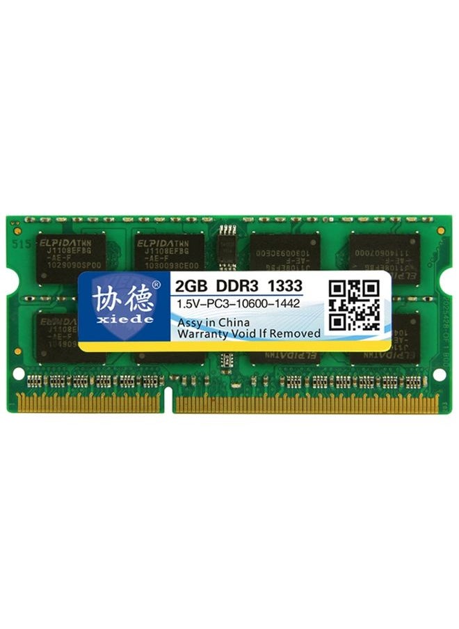 XIEDE X042 DDR3 1333MHz 2GB 1.5V General Full Compatibility Memory RAM Module for Laptop