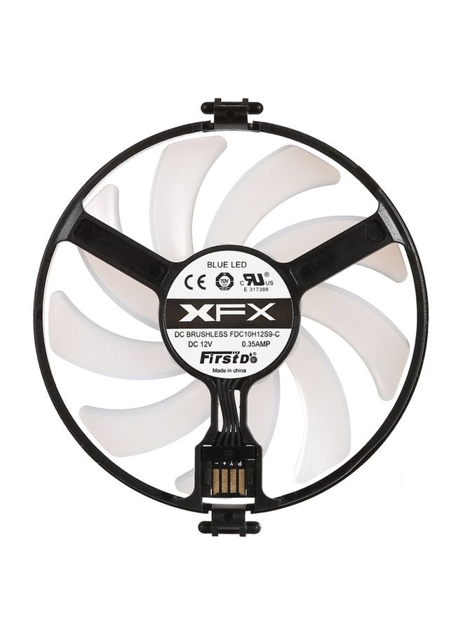 GPU Cooler Graphics Card Fan VGA Cards blower Cooler for XFX RX470 RX480, with Blue Light