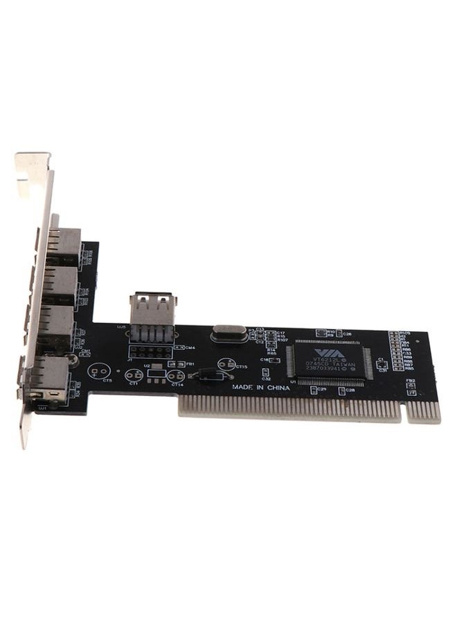 480Mbps High Speed USB 2.0 PCI HUB Controller Card Adapter