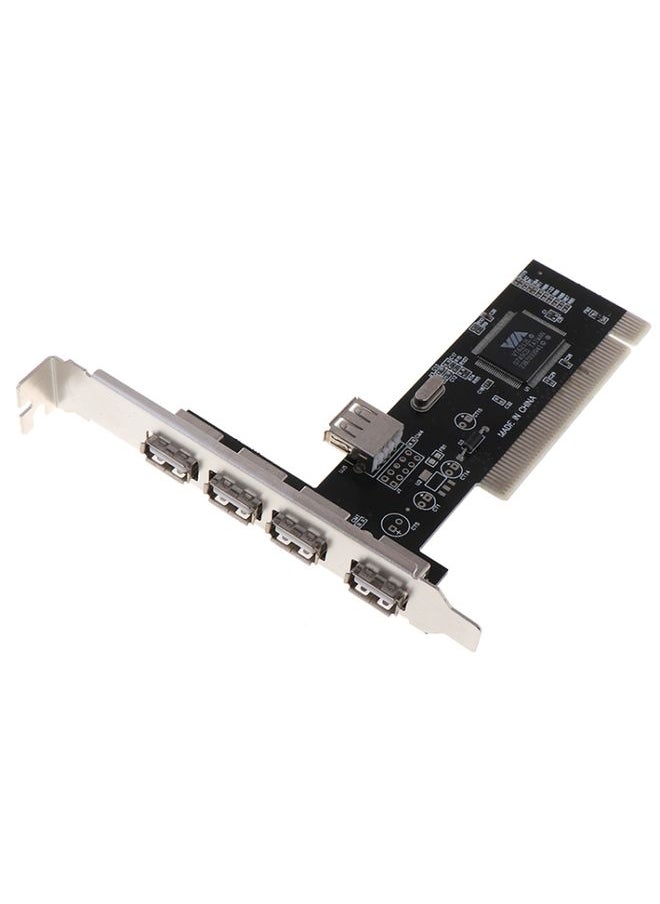 480Mbps High Speed USB 2.0 PCI HUB Controller Card Adapter