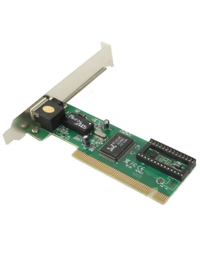 10/100M PCI Ethernet LAN Adapter Network Card RJ45, Chipset: 8139C(Green)