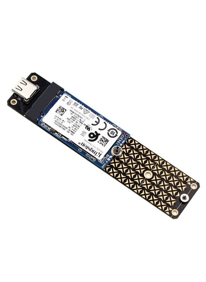 NGFF M.2 Bkey SATA Hard Disk SSD To USB3.1 Type-C / USB-C Expansion Card Conversion Board(Black)