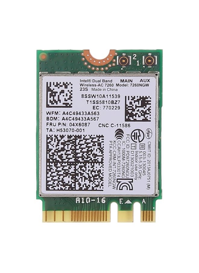 Dual Band AC1200 Wireless NGFF M.2 Wifi Card 7260NGW 7260AC Network Card for Lenovo T440 X240 B40 B50 Y40 Y70 Y50 7260AC