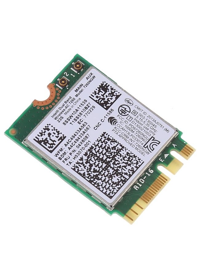 Dual Band AC1200 Wireless NGFF M.2 Wifi Card 7260NGW 7260AC Network Card for Lenovo T440 X240 B40 B50 Y40 Y70 Y50 7260AC