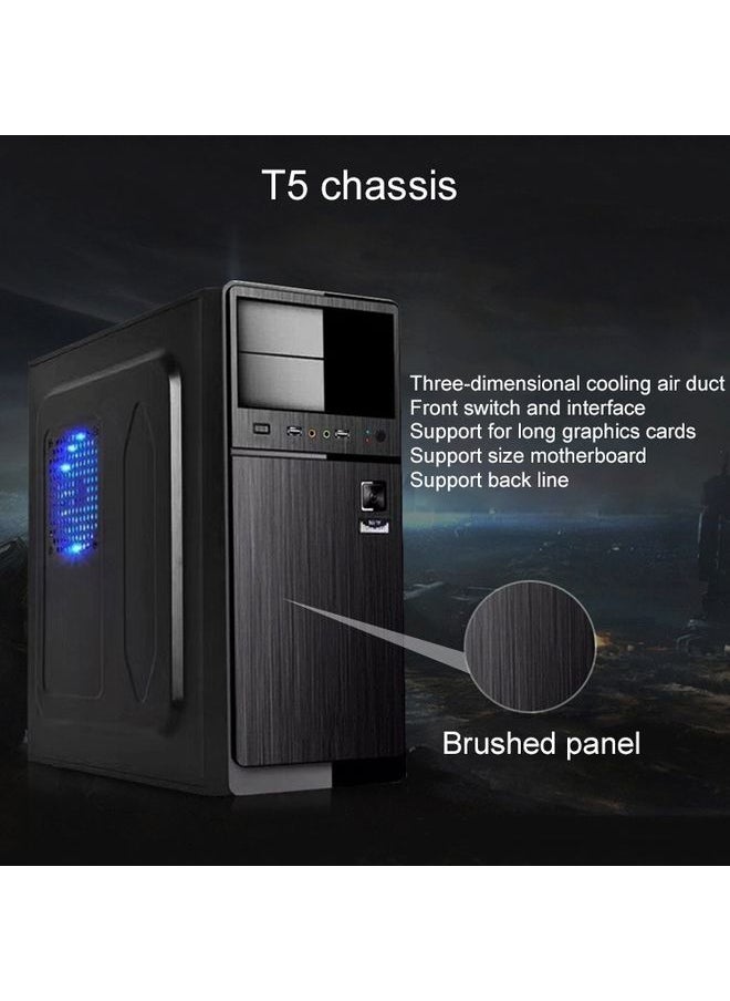 T5 USB 2.0 Main Chassis 400x190x410mm Micro-ATX / ATX PC PC Desktop Computer Case