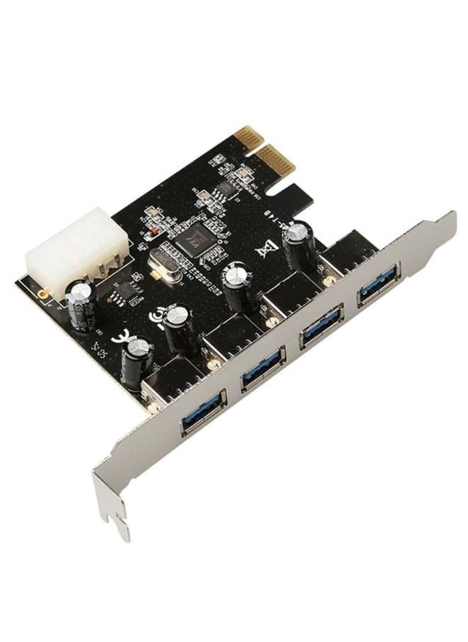 4 Port USB 3.0 Pci Express Expansion Card Pci-E Adapter