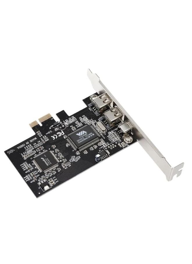 PCI-E 3 Ports 1394a 1394b Firewire Expansion Card 2 x 6 Pin + 1 x 4 Pin for Desktop PC