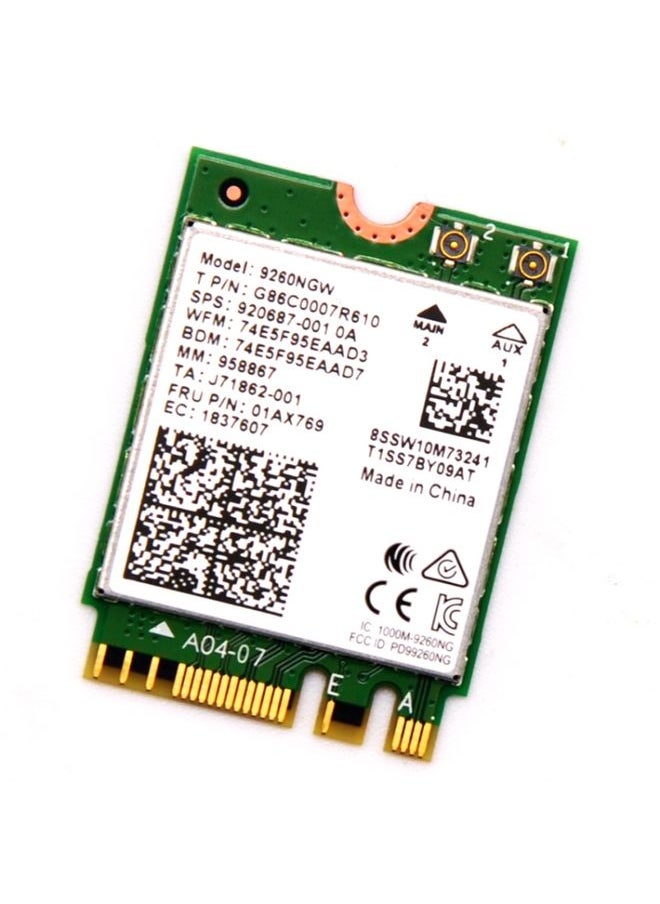 9260NGW Wireless-AC Dual Band 802.11ac 1730Mbps Bluetooth 5.0 WLAN Network Card