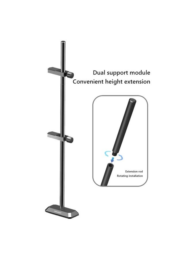 COOLMOON GH260 Desktop Computer Vertical Mounted Graphics Card Protection Shelf Metal Rod Magnetic Support Bracket, Color: GH260 Black