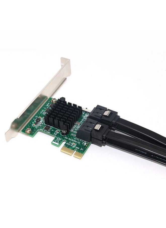 PCI Express 4 Port PCI-E X1/X4/X8/X16 Converter PCIE to SATA Expansion Adapter