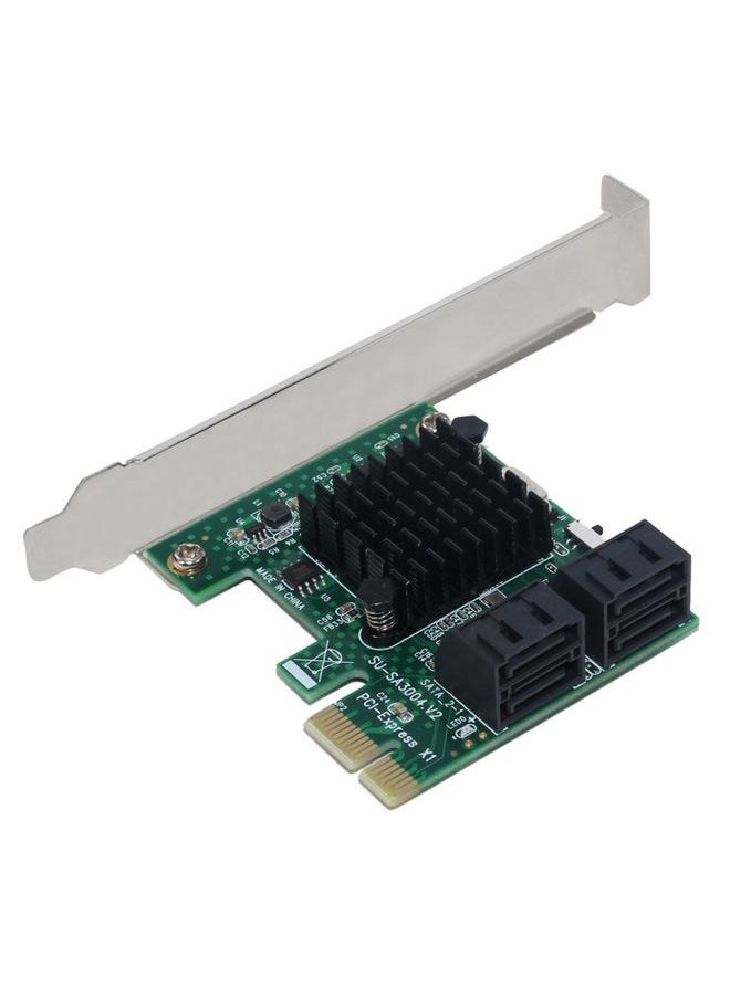 PCI Express 4 Port PCI-E X1/X4/X8/X16 Converter PCIE to SATA Expansion Adapter