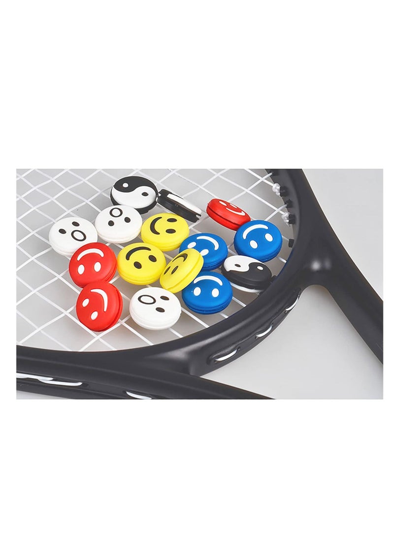 Tennis Racket Vibration Dampeners, 10 Pcs Colorful Silicone Racket Shock Absorbers for Strings, Great for Tennis Players