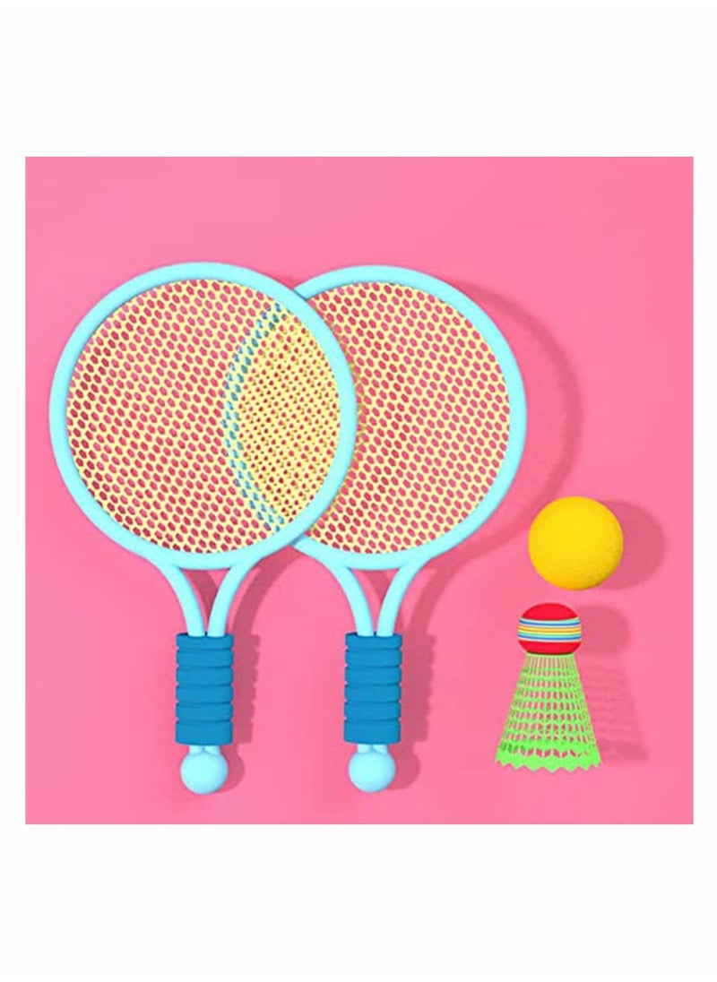 Tennis Racket Set for Children, Tennis Balls Badminton Balls Badminton Rackets Kids Set Outdoor Garden Game Set Outdoor Game Toys for Children