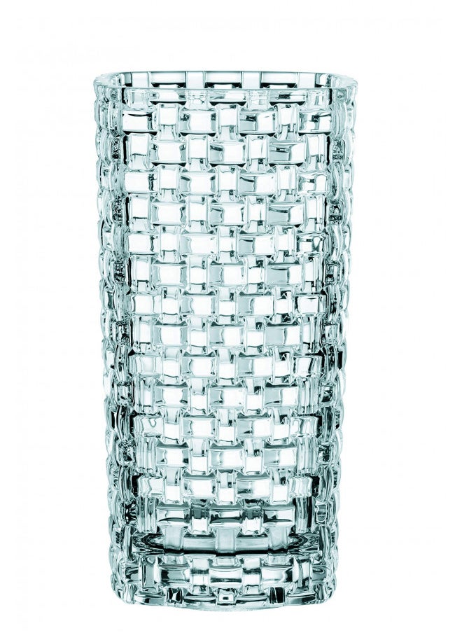 Nachtmann Bossa Nova Collection Crystal Vase, Clear Glass, 11- Inch, Decorative Flower Vase, Anniversary, Wedding, and Housewarming Gift, Dishwasher Safe