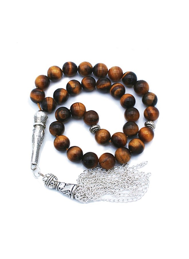 33Natural Tiger Eye Stone Prayer Beads A-level 8mm