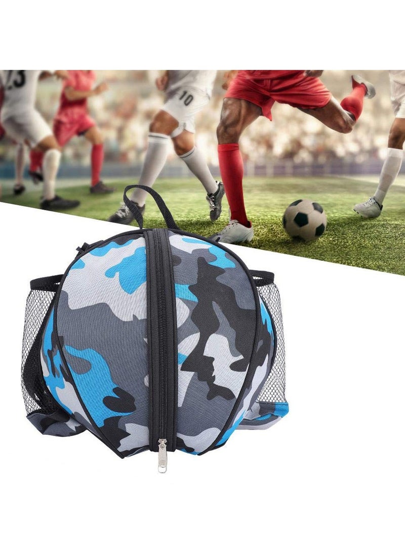 Soccer Bags, Sports Ball Round Bag with Single Shoulder Strap Design, Portable Football Storage Pouch for Basketball Softball Volleyball Carrier Holder