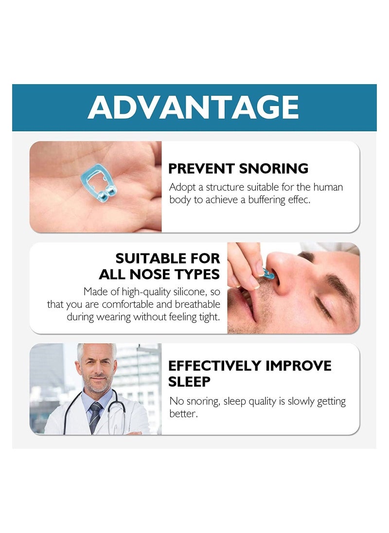 Snore Stopper Clipple Anti Snoring Device Silicone Nose Clip Magnetic Nasal Dilator Provide The Effective Solution to Stop 5PCS