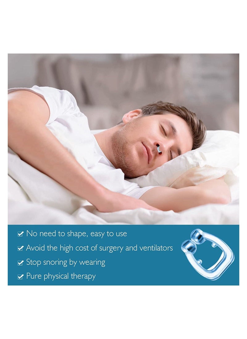 Snore Stopper Clipple Anti Snoring Device Silicone Nose Clip Magnetic Nasal Dilator Provide The Effective Solution to Stop 5PCS