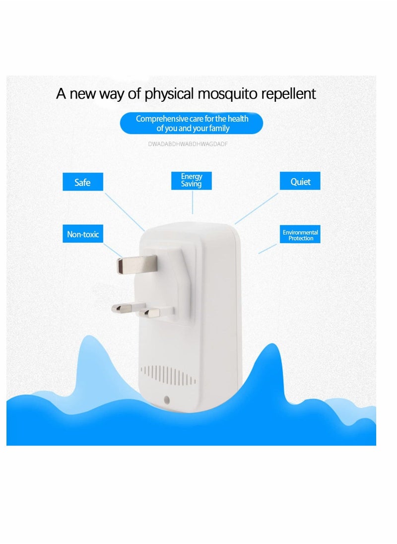 Ultrasonic Pest Repeller Home Kit, Ultrasonic Pest Repeller Plug in for Mosquito Mice Roach Spider Insects Safe for Human Electronic Indoor Ultrasonic Pest Repeller (Pack of 2)