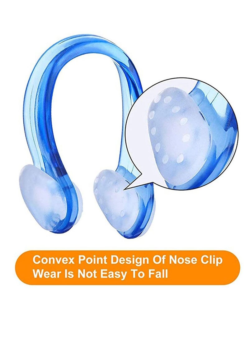 4 Pack Nose Clips and Earplugs Set for Swimming, Soft Silicone Nose Plugs and Ear Plugs for Swimming, Kids Nose & Ear Protectors Kit ideal for Beginner