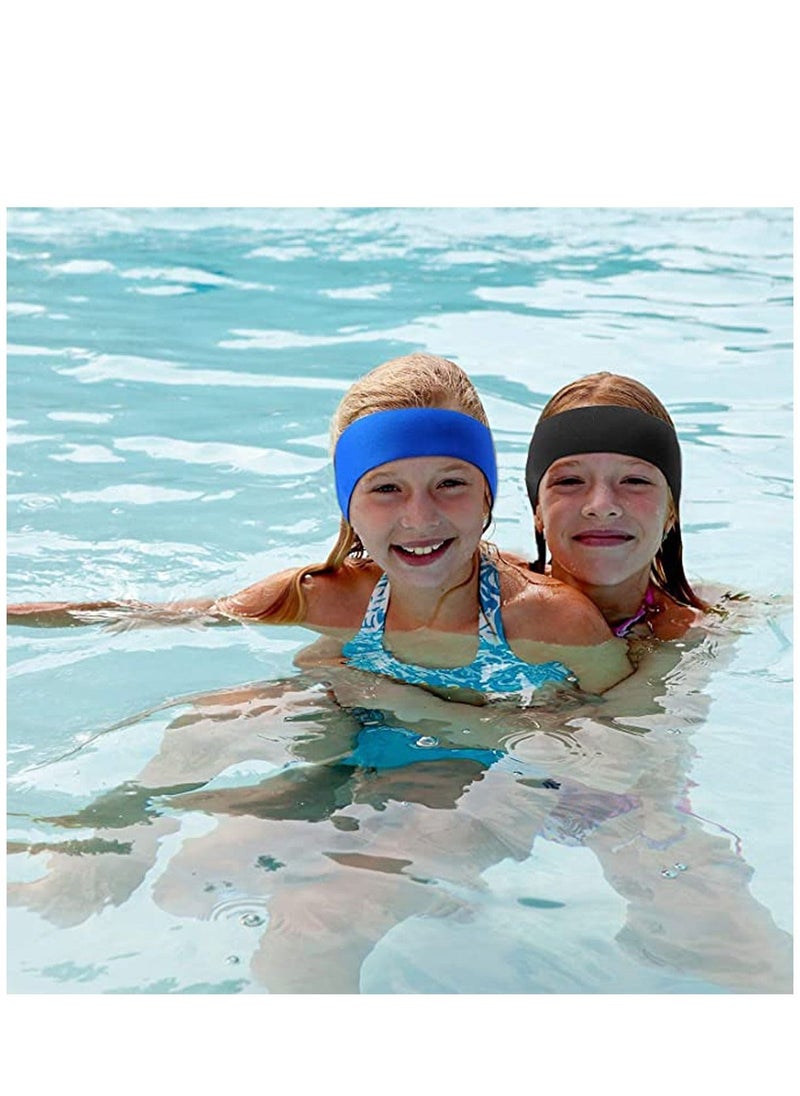 Swimming Nose Clips and Earplugs Set, 6 Pieces Swimming Headband Ear Plugs Nose Clip Protector Swim Nose Protector for Kids Adults Children Swimming Training Beginners Competitions