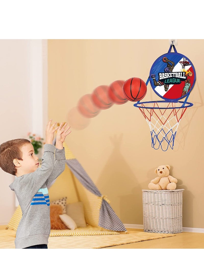 Kids Toy Basketball Set Indoor Outdoor Hoop Game for Boys and Girls for Ages 3-12 Portable Foldable Design