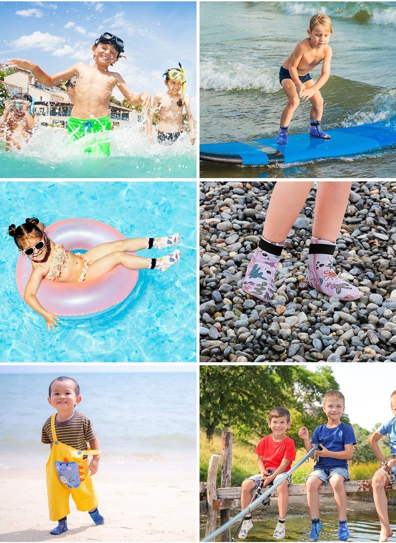 Water Snorkeling Socks, 3mm Water Socks Keep Warm Sand Socks, Anti-slip Wetsuit Socks, for Outdoor Water Sports, Swimming Surfing, Keep Warm for Toddler Children