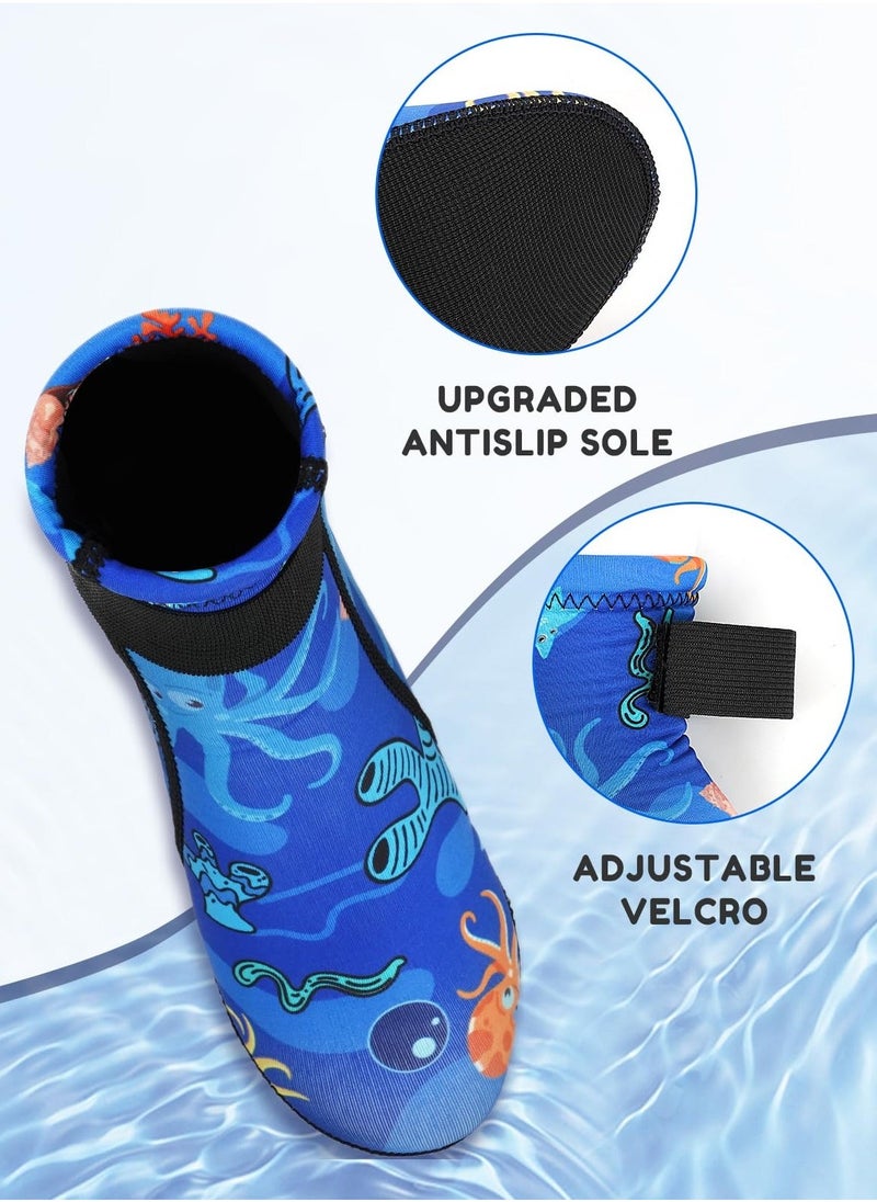 Water Snorkeling Socks, 3mm Water Socks Keep Warm Sand Socks, Anti-slip Wetsuit Socks, for Outdoor Water Sports, Swimming Surfing, Keep Warm for Toddler Children