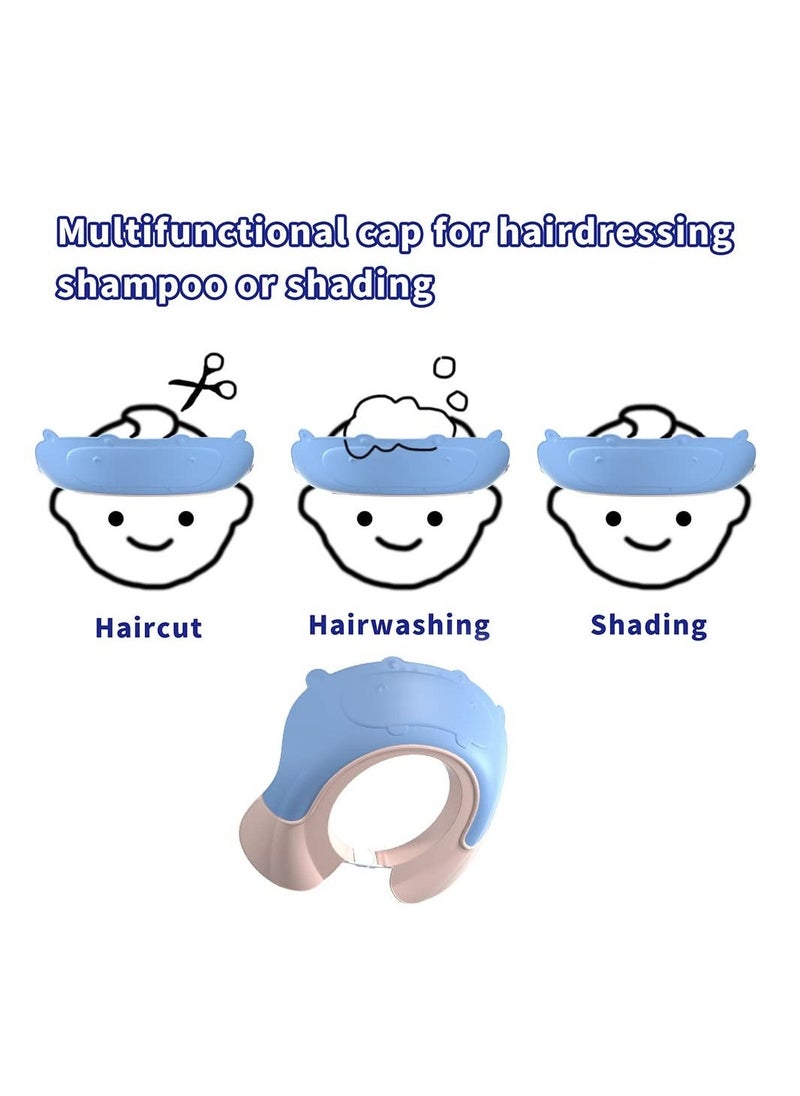 Baby Shower Cap, Adjustable Shower Bath Visor Hat for Toddler Kids Hair Washing and Bathing, Waterproof Shampoo Cap Protect Ears and Eyes