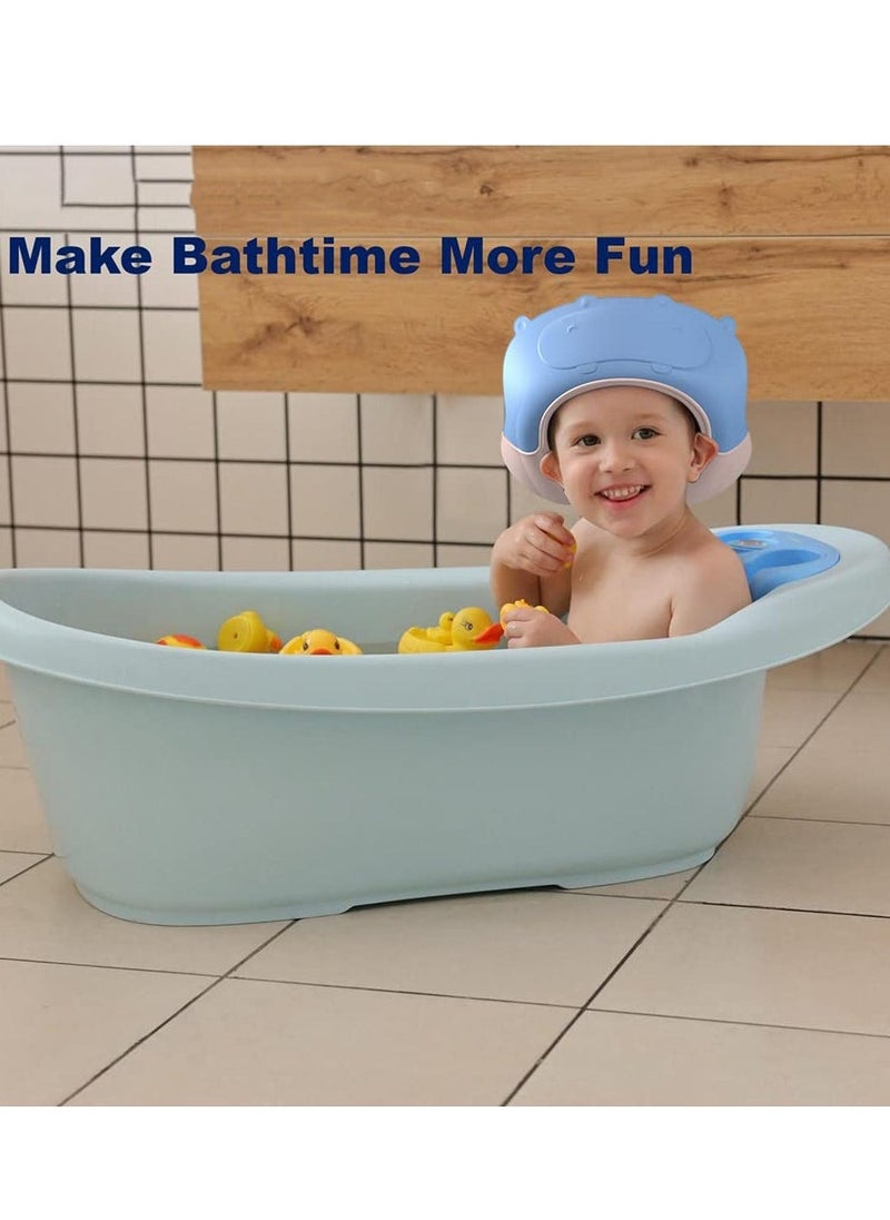 Baby Shower Cap, Adjustable Shower Bath Visor Hat for Toddler Kids Hair Washing and Bathing, Waterproof Shampoo Cap Protect Ears and Eyes