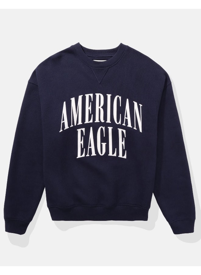 AE Relaxed Graphic Crew Neck Sweatshirt