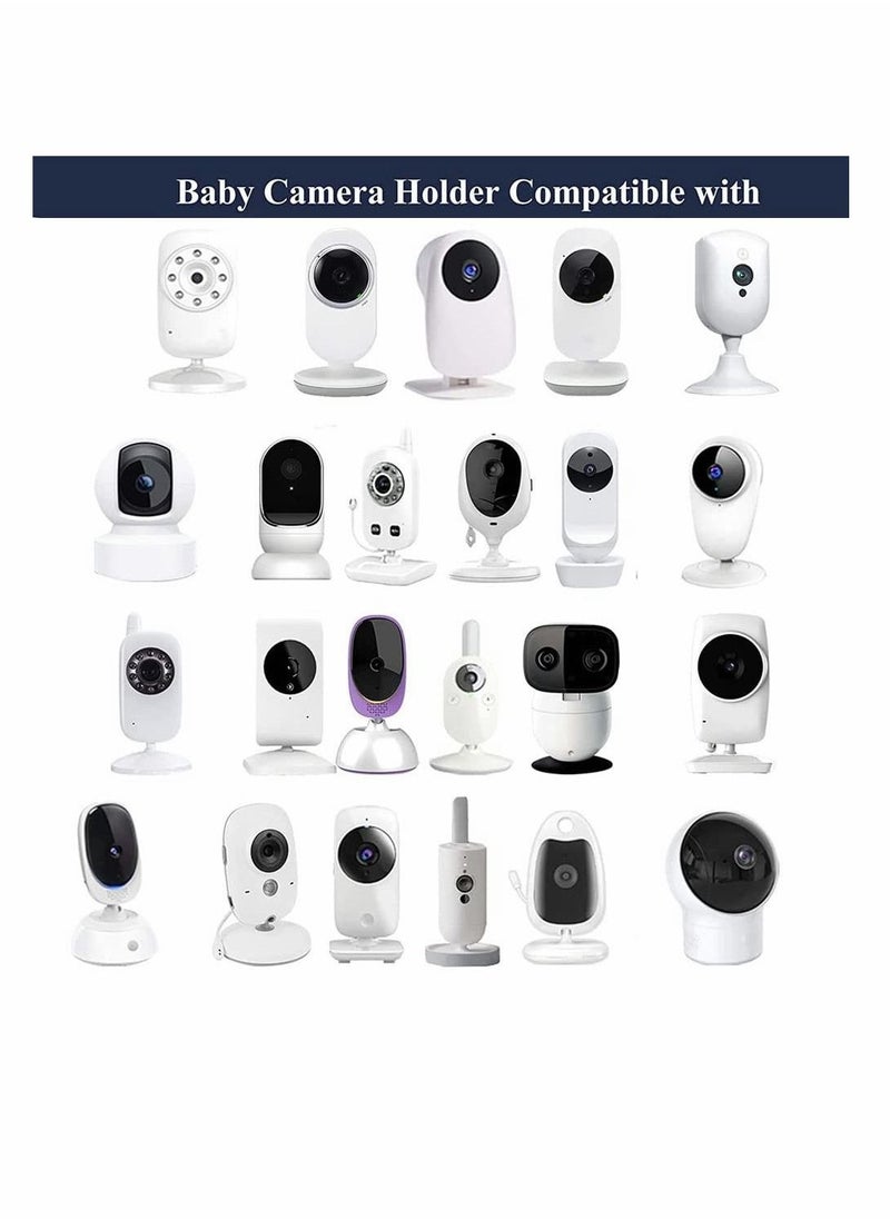 Universal Baby Monitor Wall Mount Infant Baby Camera Holder Baby Monitor Shelf for Crib Nursery Compatible with Most Baby Monitors Versatile Twist Mount Without Tools or Wall Damage Blue