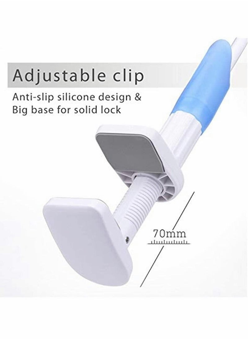 Universal Baby Monitor Wall Mount Infant Baby Camera Holder Baby Monitor Shelf for Crib Nursery Compatible with Most Baby Monitors Versatile Twist Mount Without Tools or Wall Damage Blue