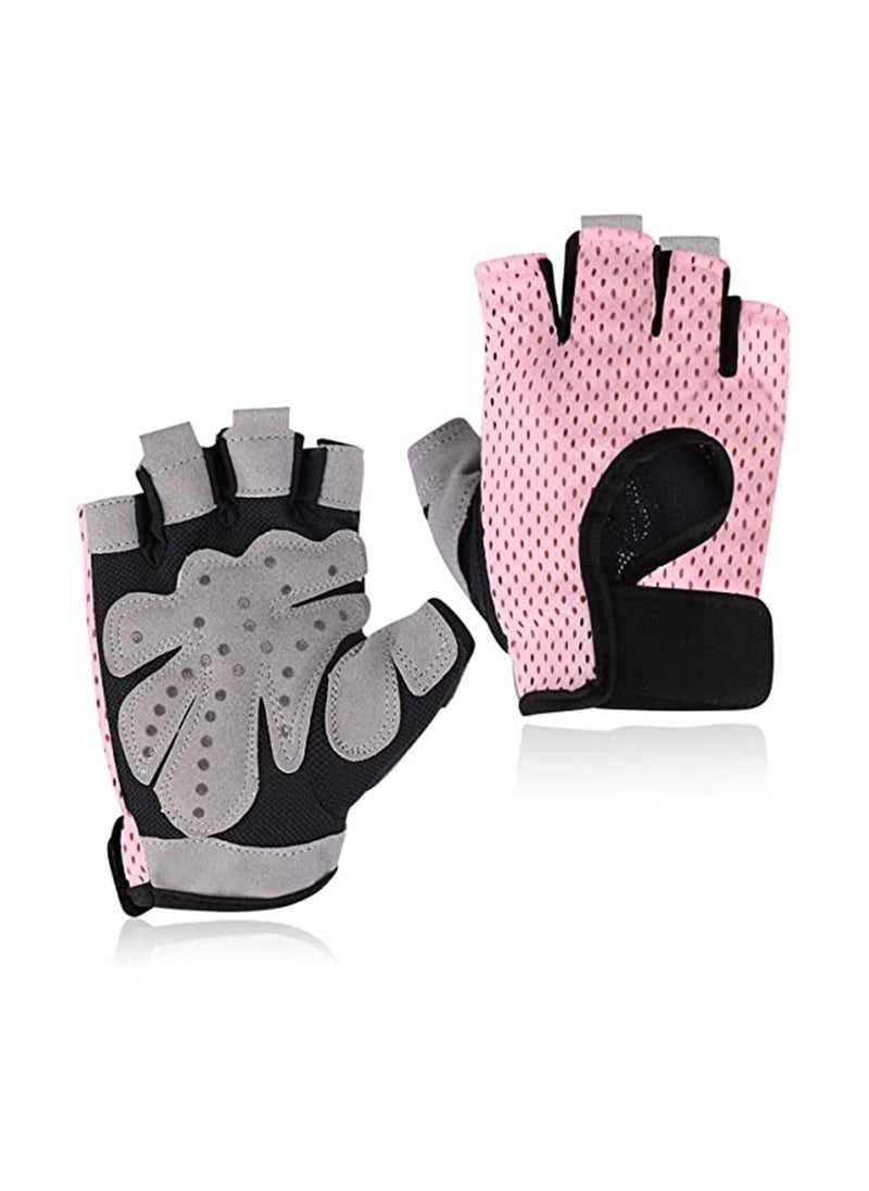 Fitness Gloves Anti-skid Training Gripper Gloves Half Finger Cycling Driving Gloves Mountain Road Biking Yoga Gloves Callus Guard Workout Weight Lifting Gloves Motorbike Riding Mittens