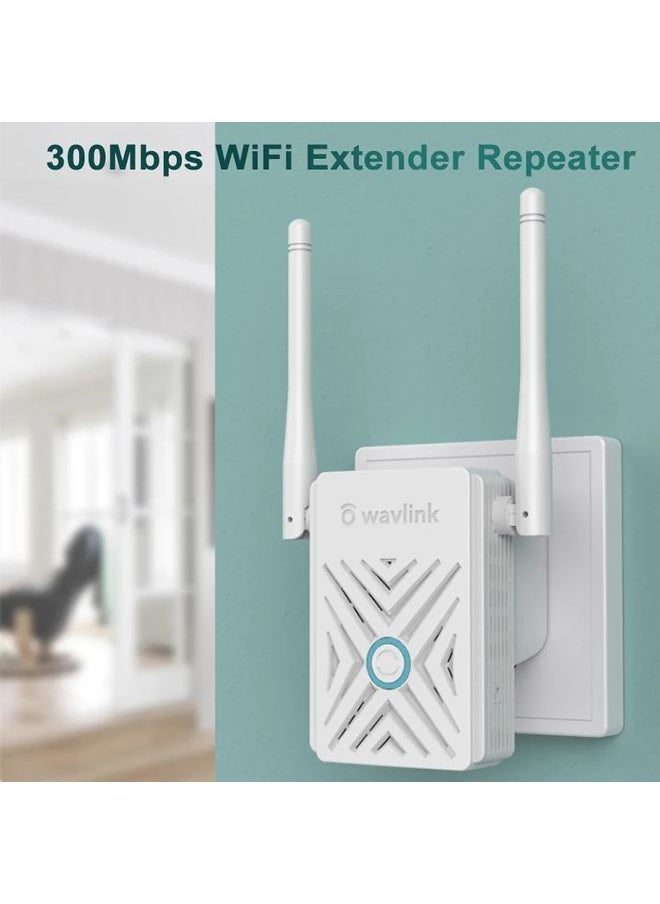 Wavlink WN578W2 300Mbps 2.4GHz WiFi Extender Repeater Home Wireless Signal Amplifier(US Plug)