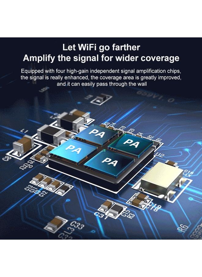 COMFAST CF-WR765AC 1200Mbps Dual Band Wireless Repeater Amplifier with External Antenna