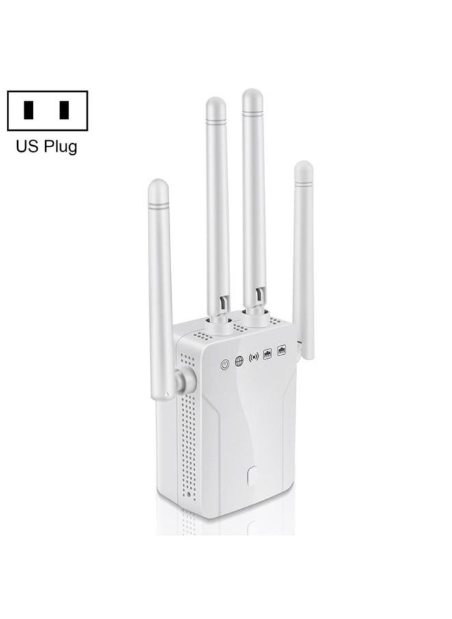 M-95B 300M Repeater WiFi Booster Wireless Signal Expansion Amplifier(White - US Plug)