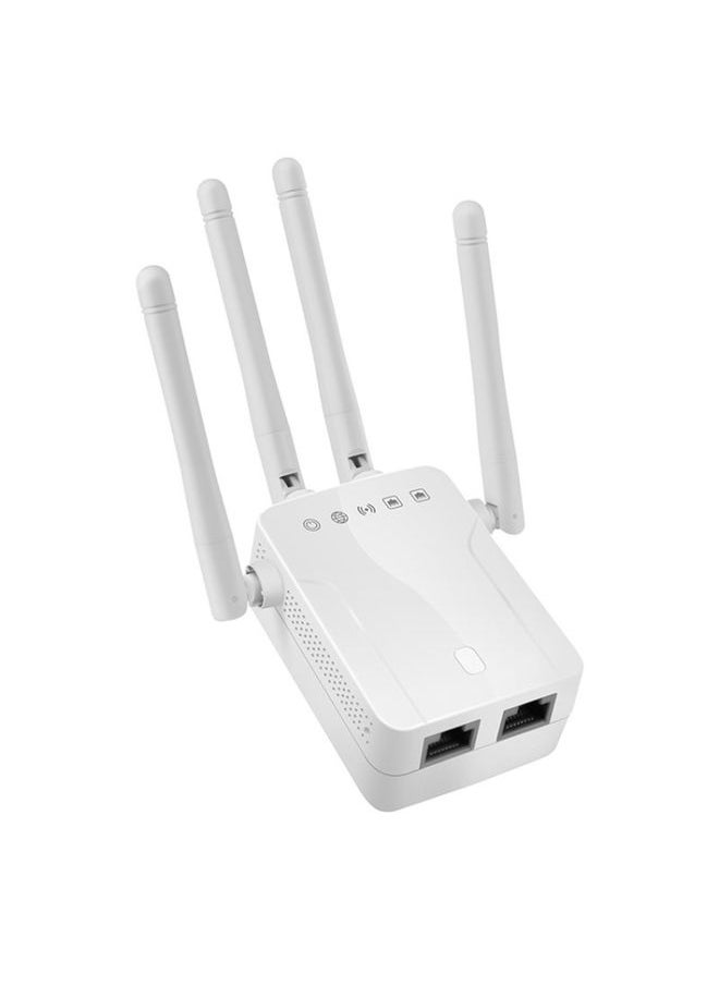 M-95B 300M Repeater WiFi Booster Wireless Signal Expansion Amplifier(White - EU Plug)