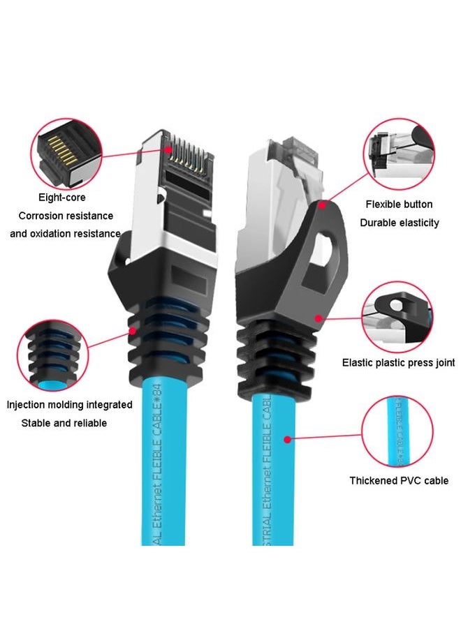 25m CAT5 Double Shielded Gigabit Industrial Ethernet Cable High Speed Broadband Cable