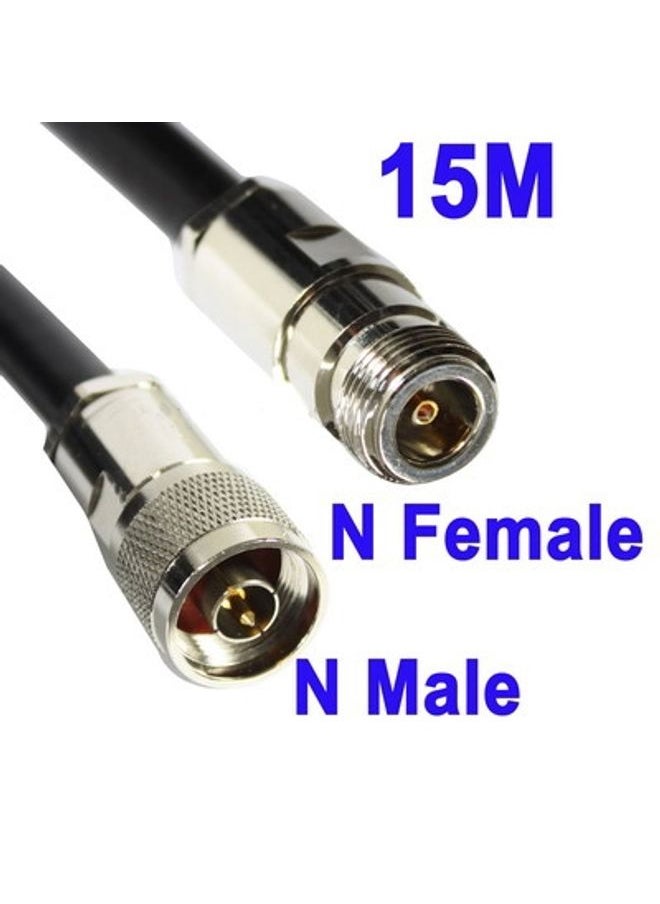 N Female to N Male WiFi Extension Cable, Cable Length: 15M