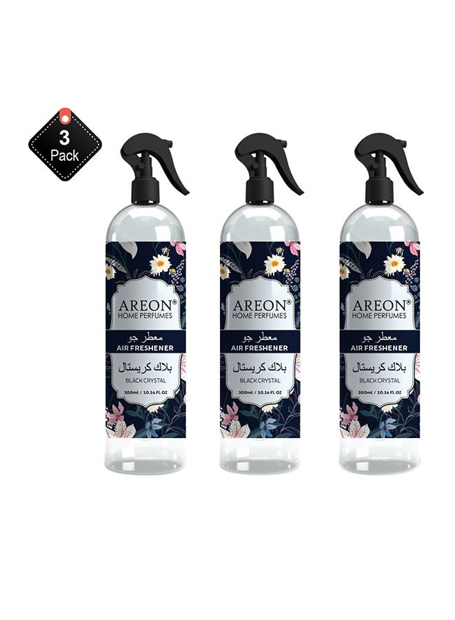 Pack Of 3 Room Spray Black Crystal Clear 300ml