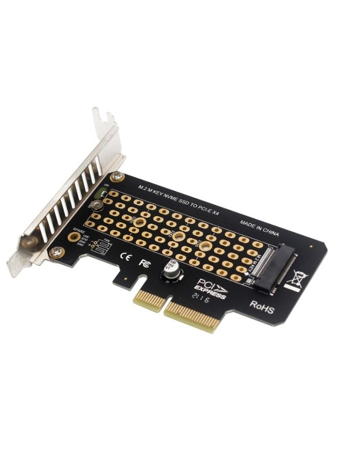 5pcs NVME Transfer Card M.2 To PCIE3.0/4.0 Full Speed X4 Expansion Card, Style: Half Height