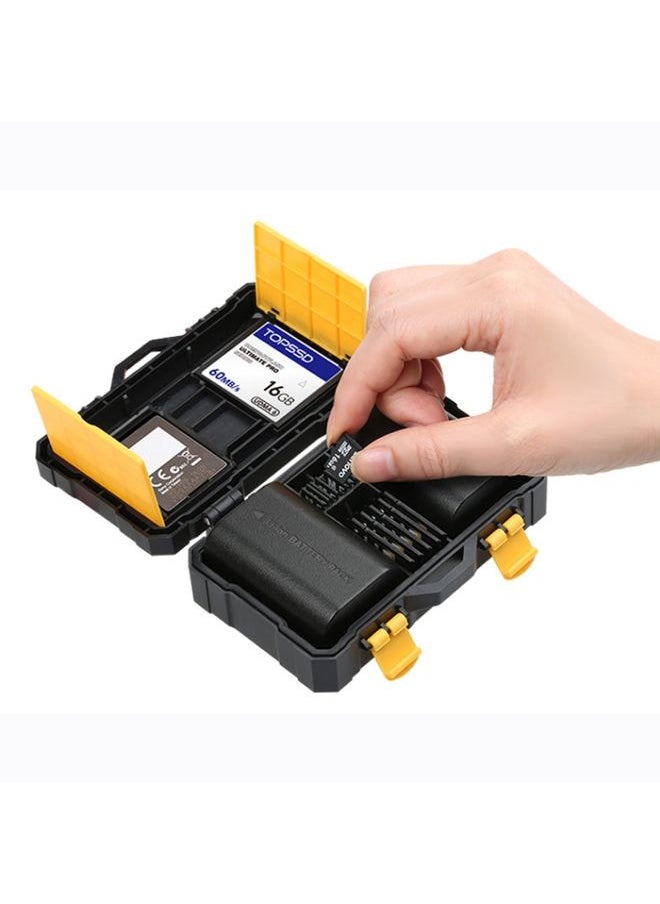 SCB08 Camera Battery Storage Card Protection Box Battery Storage Box(Black)