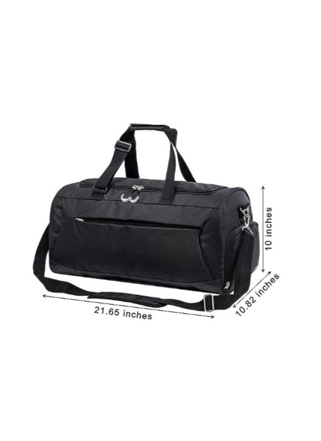 Sports Gym Bag with Shoes Compartment &Wet Pocket Gym Duffel Bag Overnight Bag for Men and Women